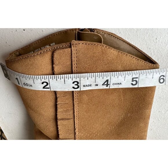 Unlisted Brand Women's Leather Upper Tan Mid Heel Boots w/Side Zip Size 8M-READ - Picture 5 of 16